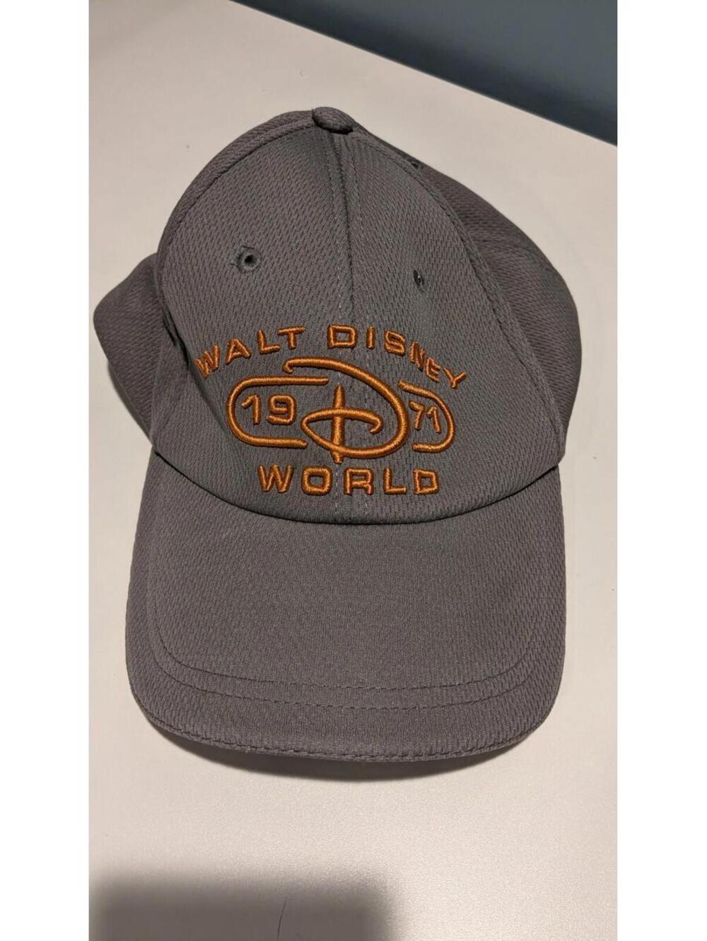Disney Parks Gray Orange Walt Disney World 1971 Baseball Cap Hat